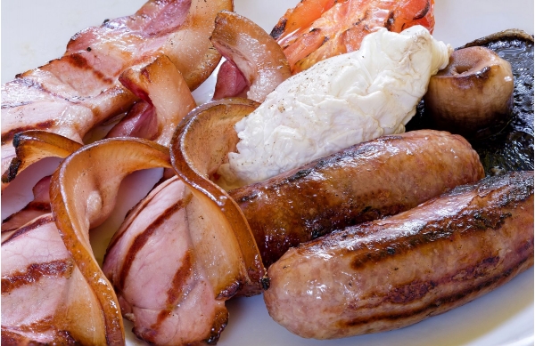 Dry cured streaky bacon from Primrose herd